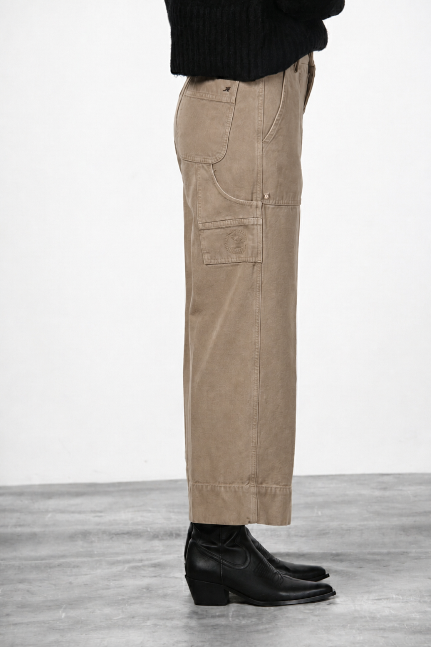 Dallas Wide women’s chino pants in canvas with straight fit