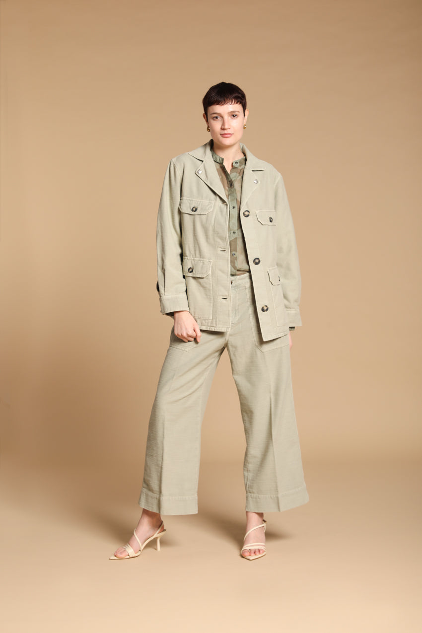 Dallas Wide pantalón cargo mujer en saten Wide Leg