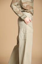 Dallas Wide pantalón cargo mujer en saten Wide Leg
