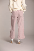 Foto 4 Dallas Wide pantaloni cargo donna in gabardina wide leg