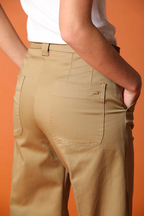 New York Studio Cropped Damen Chino Hose aus Baumwoll-Twill wide leg