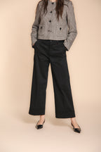 Foto 1 New York Studio Cropped pantalone chino donna in gabardina wide leg