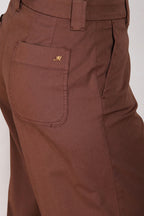 New York Studio Cropped women's chino pants in gabardine straight fit