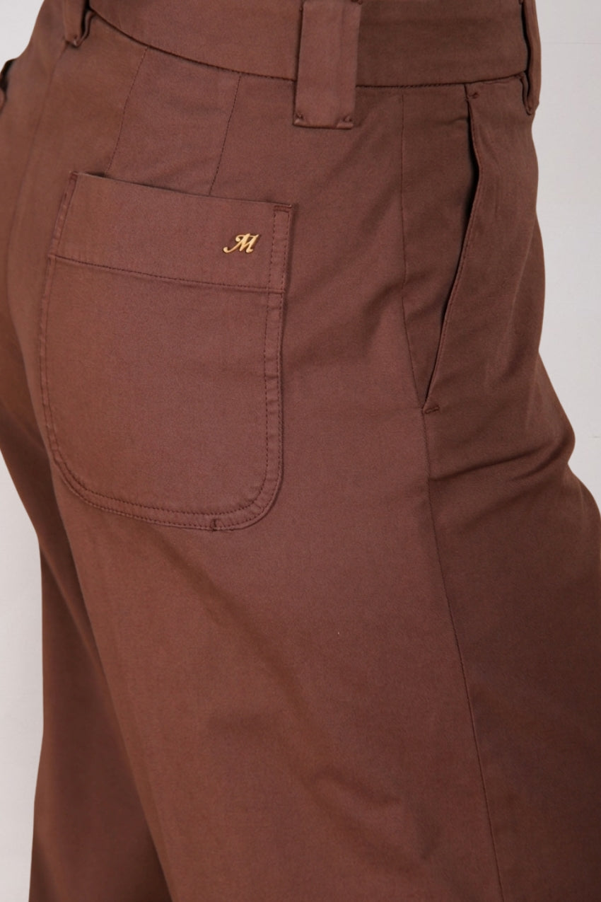 New York Studio Cropped women's chino pants in gabardine straight fit