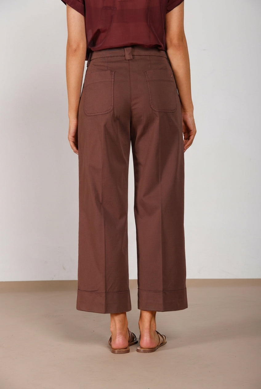 New York Studio Cropped women's chino pants in gabardine straight fit