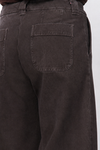 New York Studio Crop pantalon chino femme en twill stretch straight fit