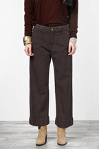 New York Studio Crop pantalon chino femme en twill stretch straight fit