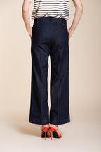 New York Studio Cropped City Damen Chinohose aus Denim straight fit