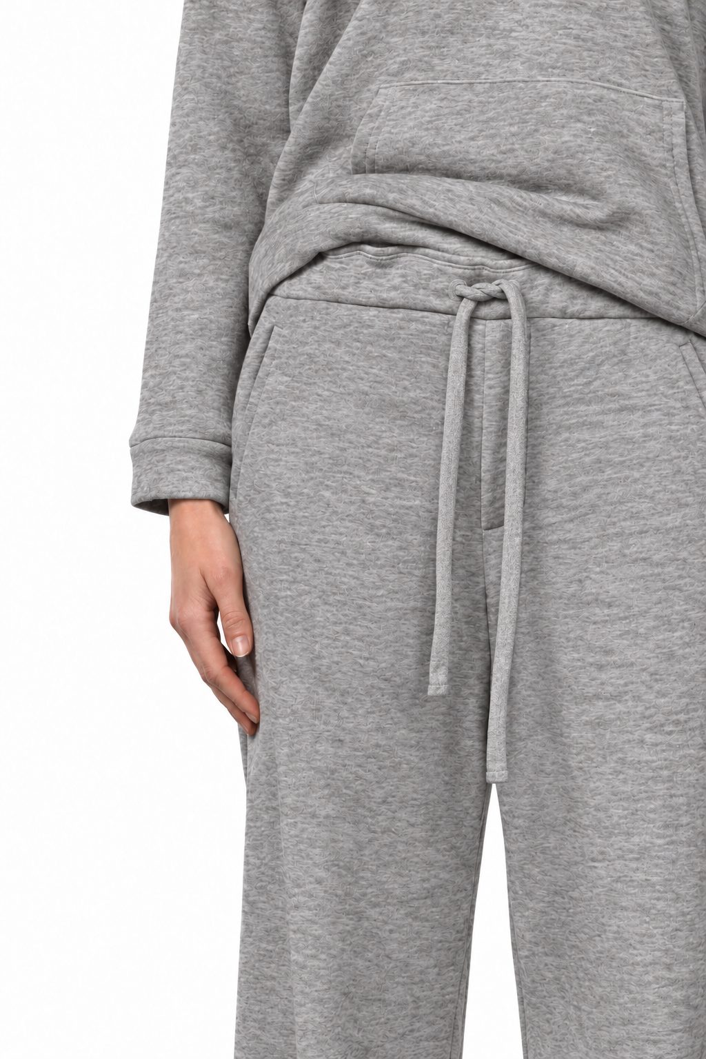 New York Studio Elax Chinohose für Damen aus Jersey mit Strickeffekt und straight fit