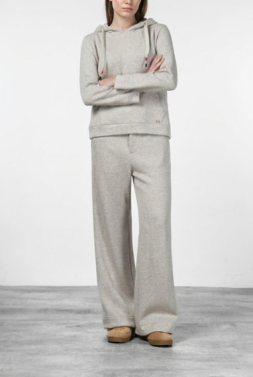 New York Studio Elax pantalon chino femme en jersey effet maille straight fit