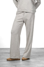 New York Studio Elax pantalon chino femme en jersey effet maille straight fit