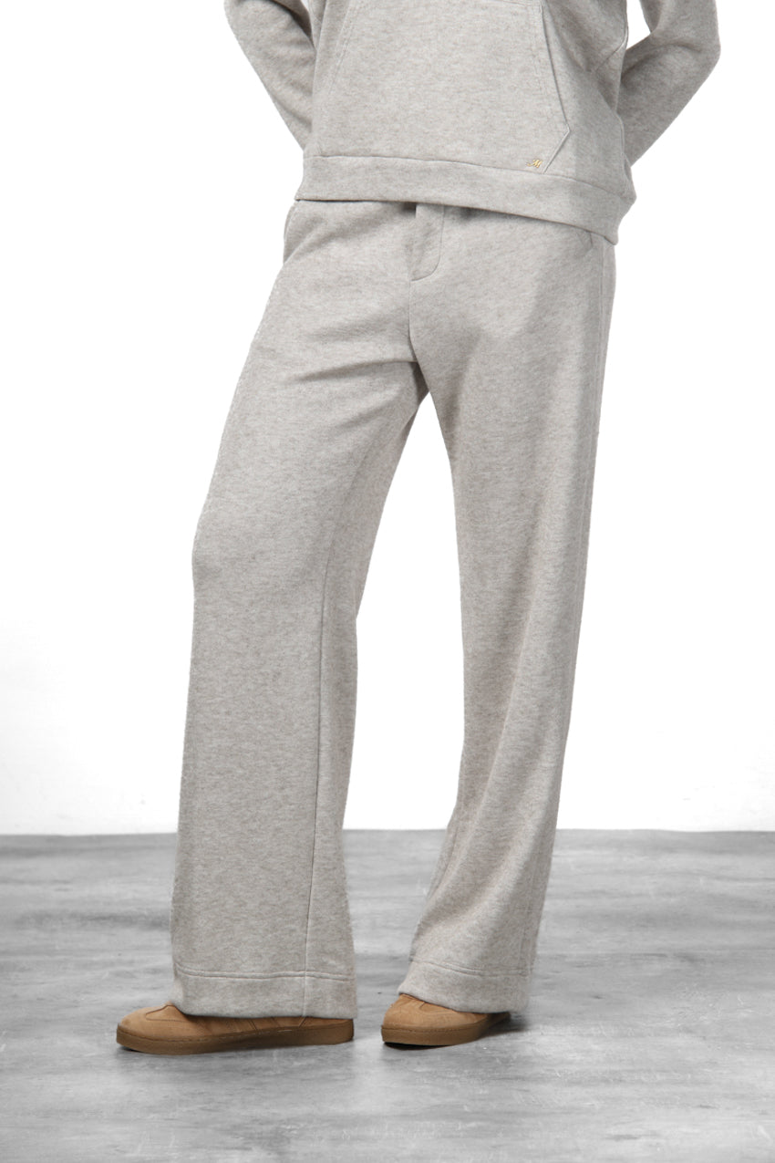 New York Studio Elax pantalon chino femme en jersey effet maille straight fit