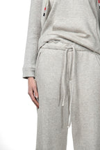 New York Studio Elax pantalon chino femme en jersey effet maille straight fit