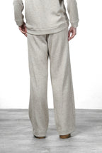 New York Studio Elax pantalon chino femme en jersey effet maille straight fit