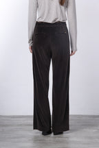 New York Studio Elax Chinohose für Damen aus breit geripptem Samt mit straight fit