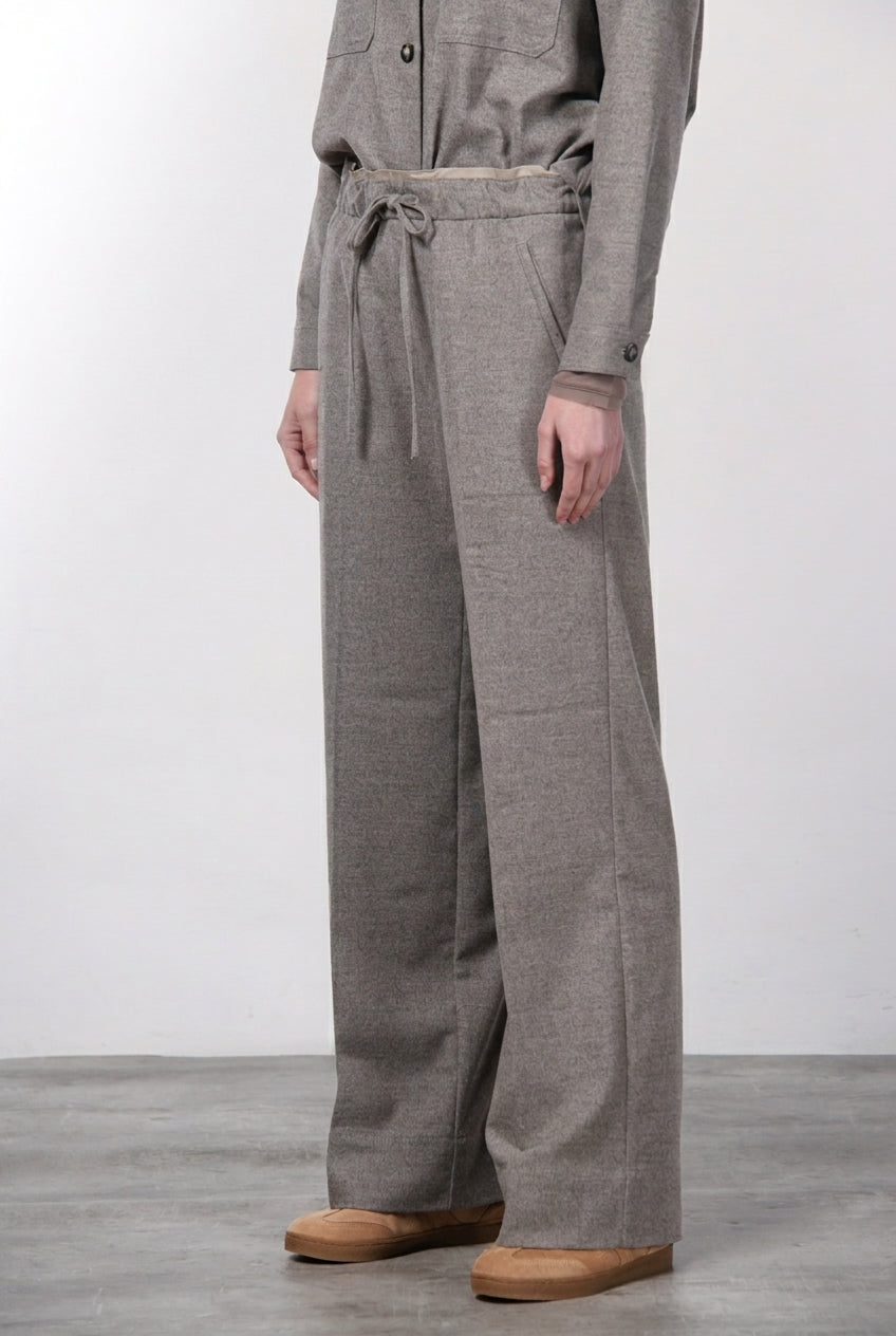 New York Studio Elax pantalón chino de mujer en lana straight fit