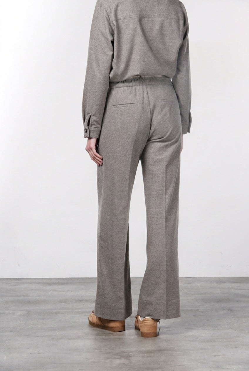 New York Studio Elax pantalón chino de mujer en lana straight fit