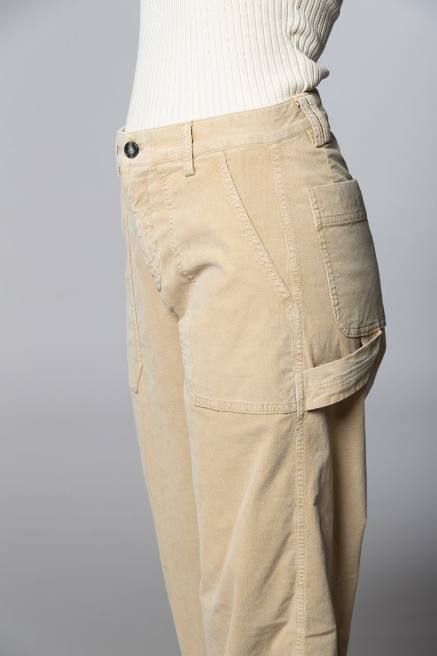 Dallas Wide L women’s 1000-wale corduroy cargo pant wide leg