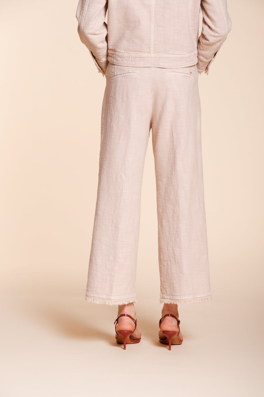 New York Studio Cropped pantalón chino mujer en esterilla straight fit