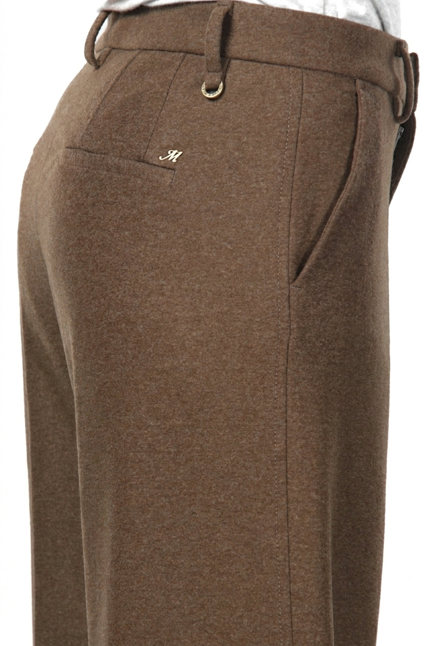 New York Studio Tailored pantalón chino de mujer en jersey franela straight fit