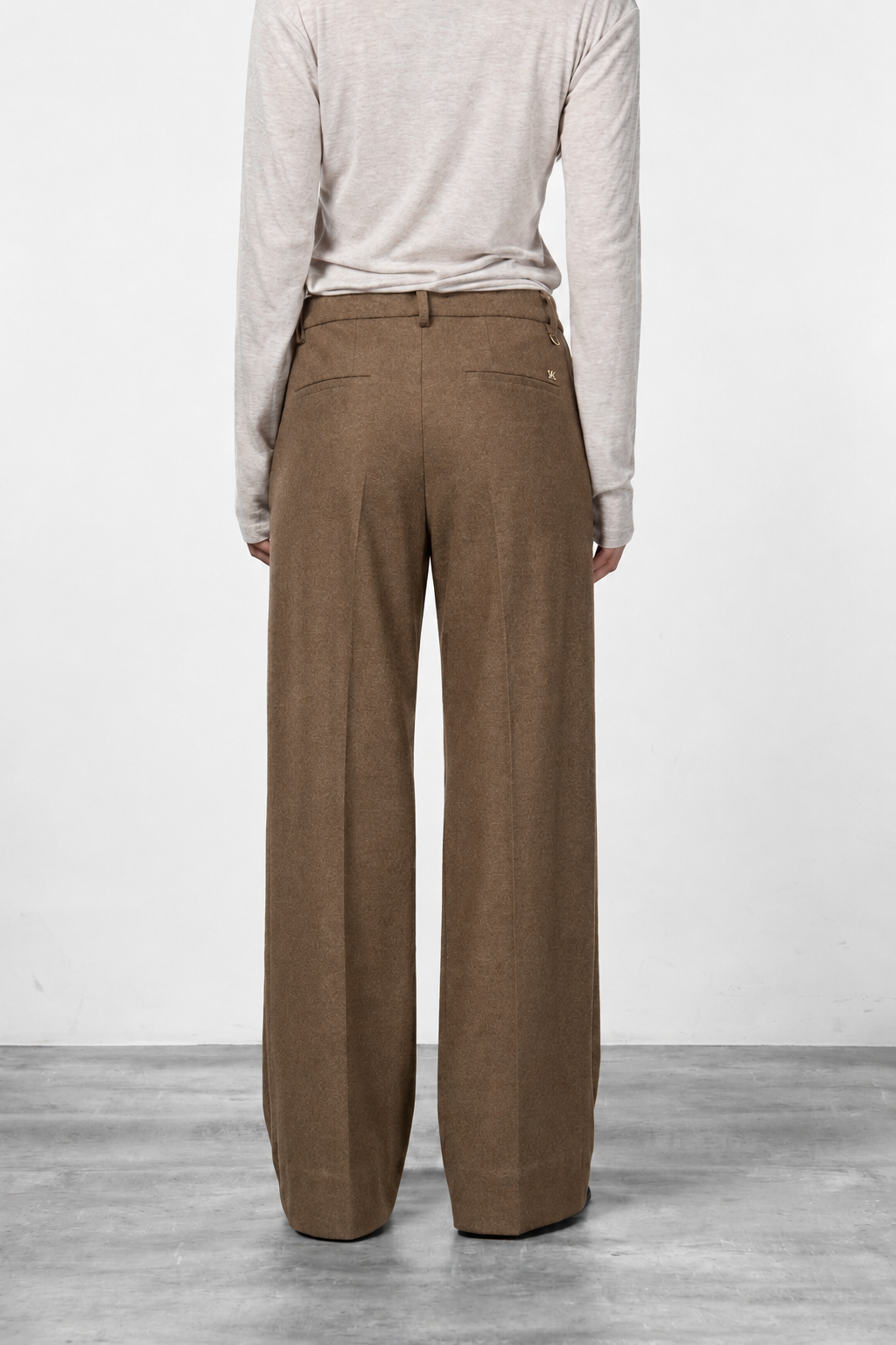 New York Studio Tailored Chinohose für Damen aus Flanell-Jersey mit straight fit
