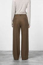 New York Studio Tailored pantalón chino de mujer en jersey franela straight fit