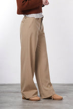 New York Studio Tailored Women's Wool Chino Trousers, Straight Fit