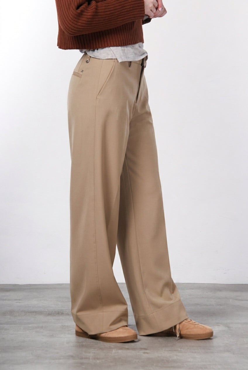 New York Studio Tailored Women's Wool Chino Trousers, Straight Fit