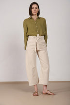 Vivienne City pantalone chino donna in bull stretch balloon fit