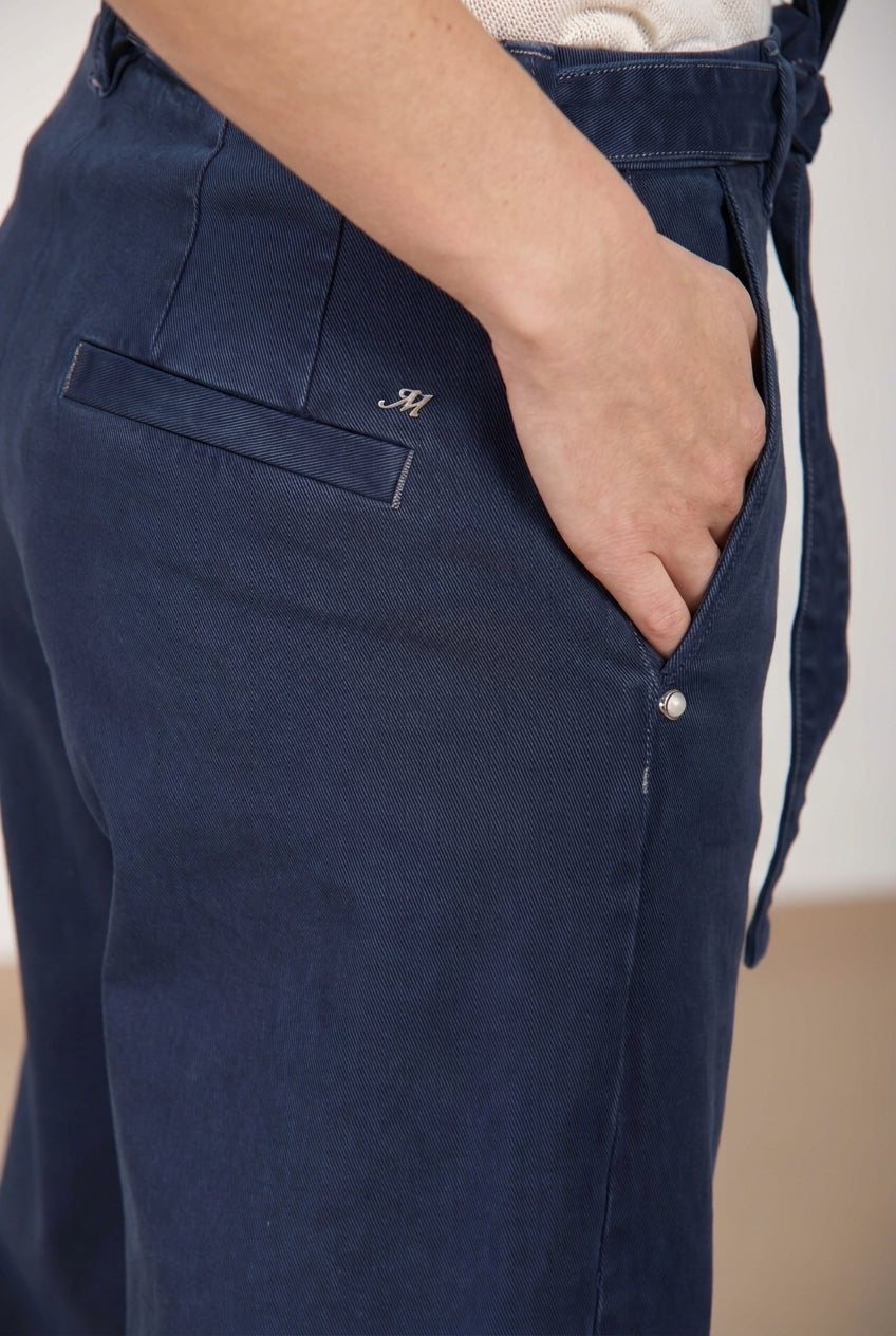 Vivienne City pantalone chino donna in bull stretch balloon fit