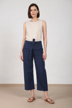 Vivienne City pantalone chino donna in bull stretch balloon fit