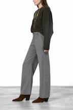 Vivienne City pantalone chino donna in lana baloon fit