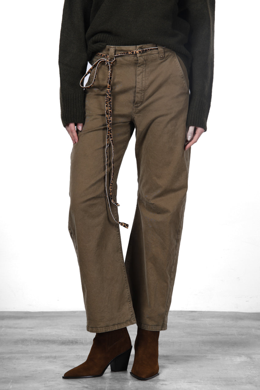 Vivienne City pantalon chino femme en gabardine balloon fit