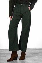 Vivienne City pantalone chino donna in gabardina baloon fit