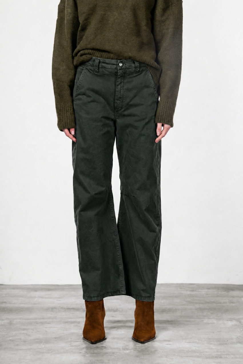 Vivienne City pantalone chino donna in gabardina baloon fit