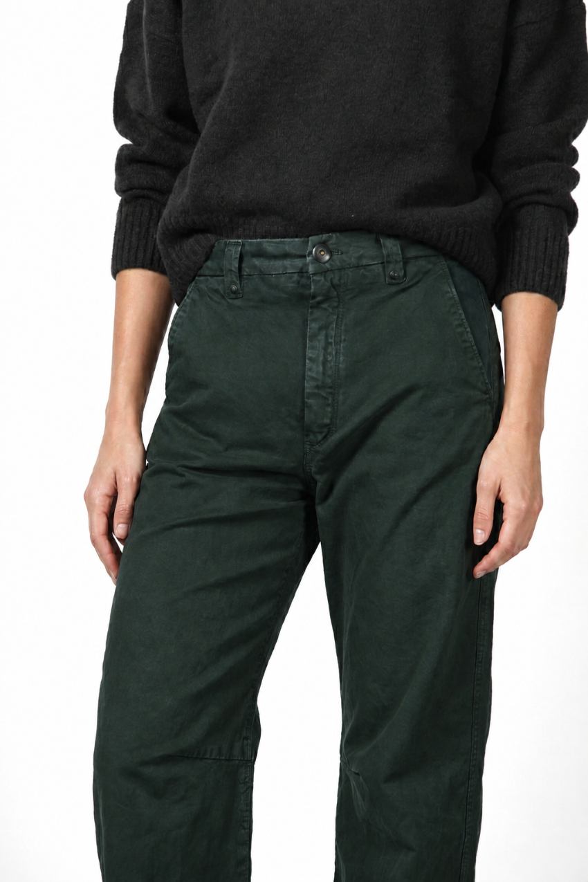 Vivienne City pantalon chino femme en gabardine balloon fit