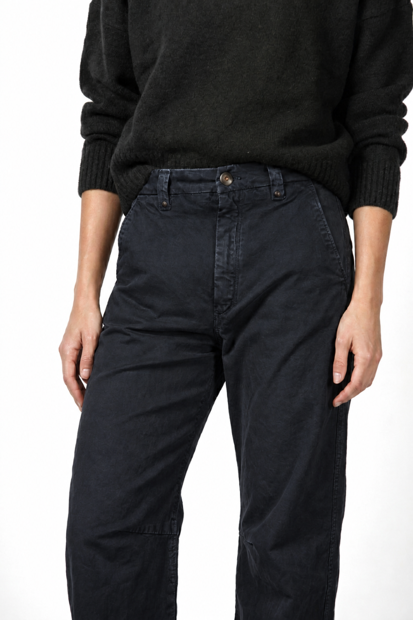 Vivienne City pantalon chino femme en gabardine balloon fit