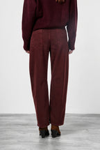 Valerie pantalón chino de mujer en twill balloon fit ①
