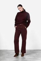 Valerie pantalón chino de mujer en twill balloon fit ①
