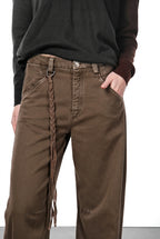 Veronique pantalon chino femme en twill balloon fit ①