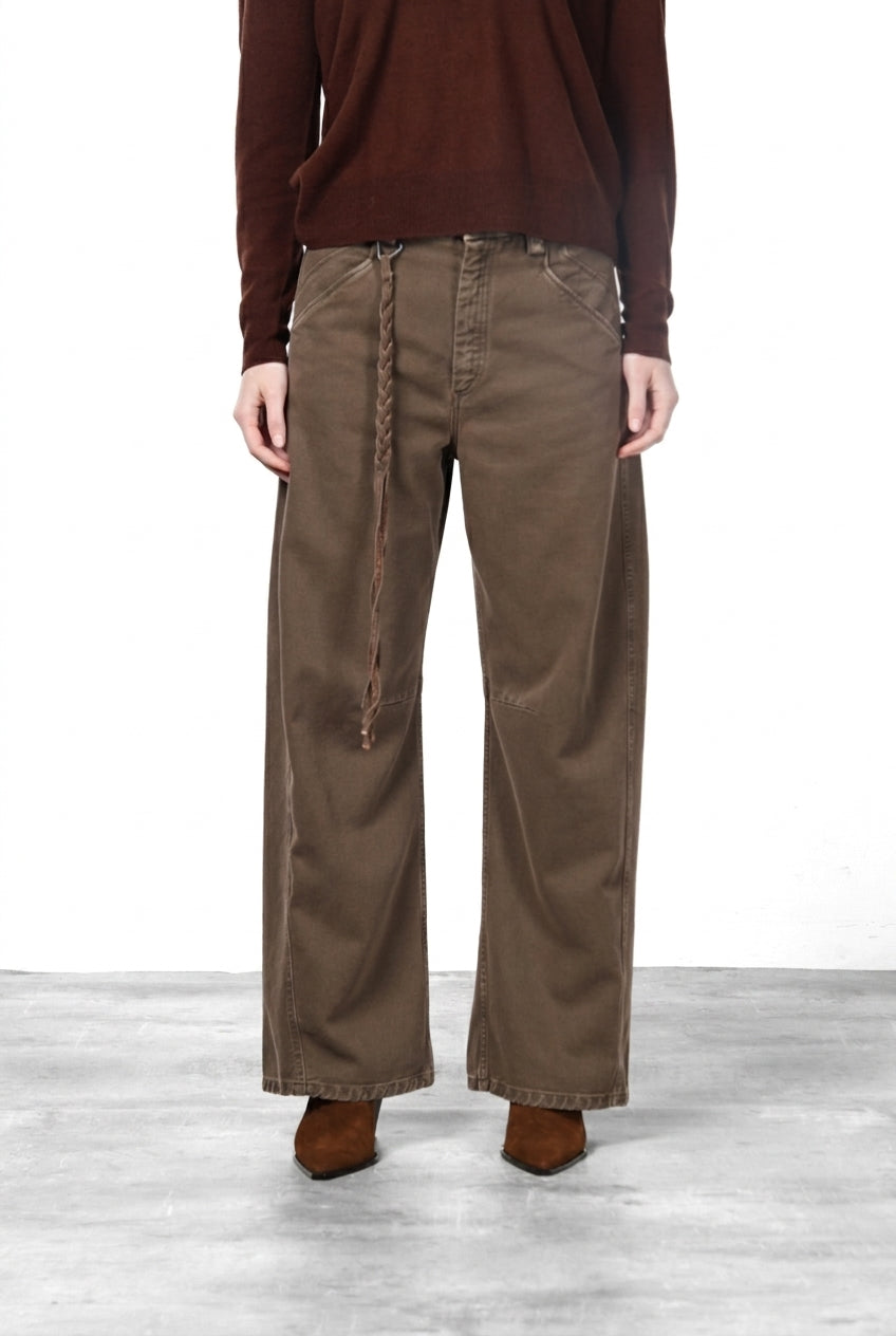 Veronique pantalon chino femme en twill balloon fit ①