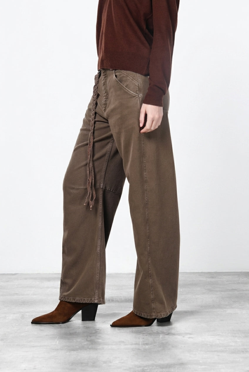 Veronique pantalon chino femme en twill balloon fit ①