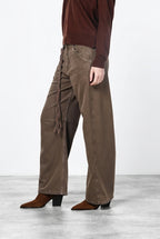 Veronique pantalon chino femme en twill balloon fit ①