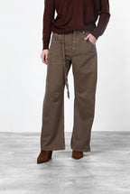 Veronique pantalon chino femme en twill balloon fit ①