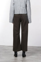 Venice pantalone chino donna in twill baloon fit ①