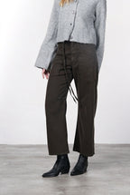 Venice pantalone chino donna in twill baloon fit ①