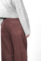 Violette women’s chino pants in twill with balloon fit ①
