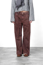 Violette women’s chino pants in twill with balloon fit ①

