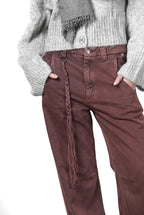 Violette women’s chino pants in twill with balloon fit ①
