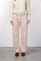 Virginie pantalon chino femme en twill balloon fit ①

